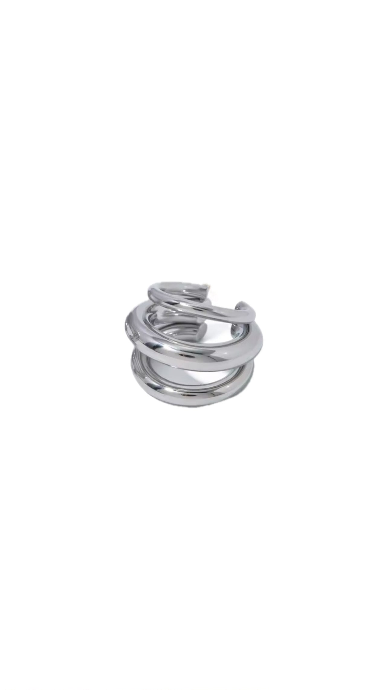 Silver Triple Ear Cuff