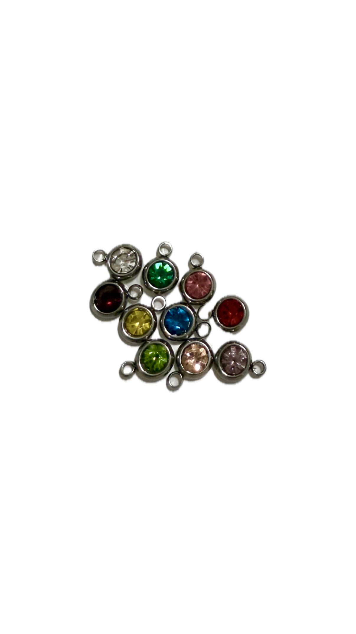Random Mix Colored Charm Gold or Silver