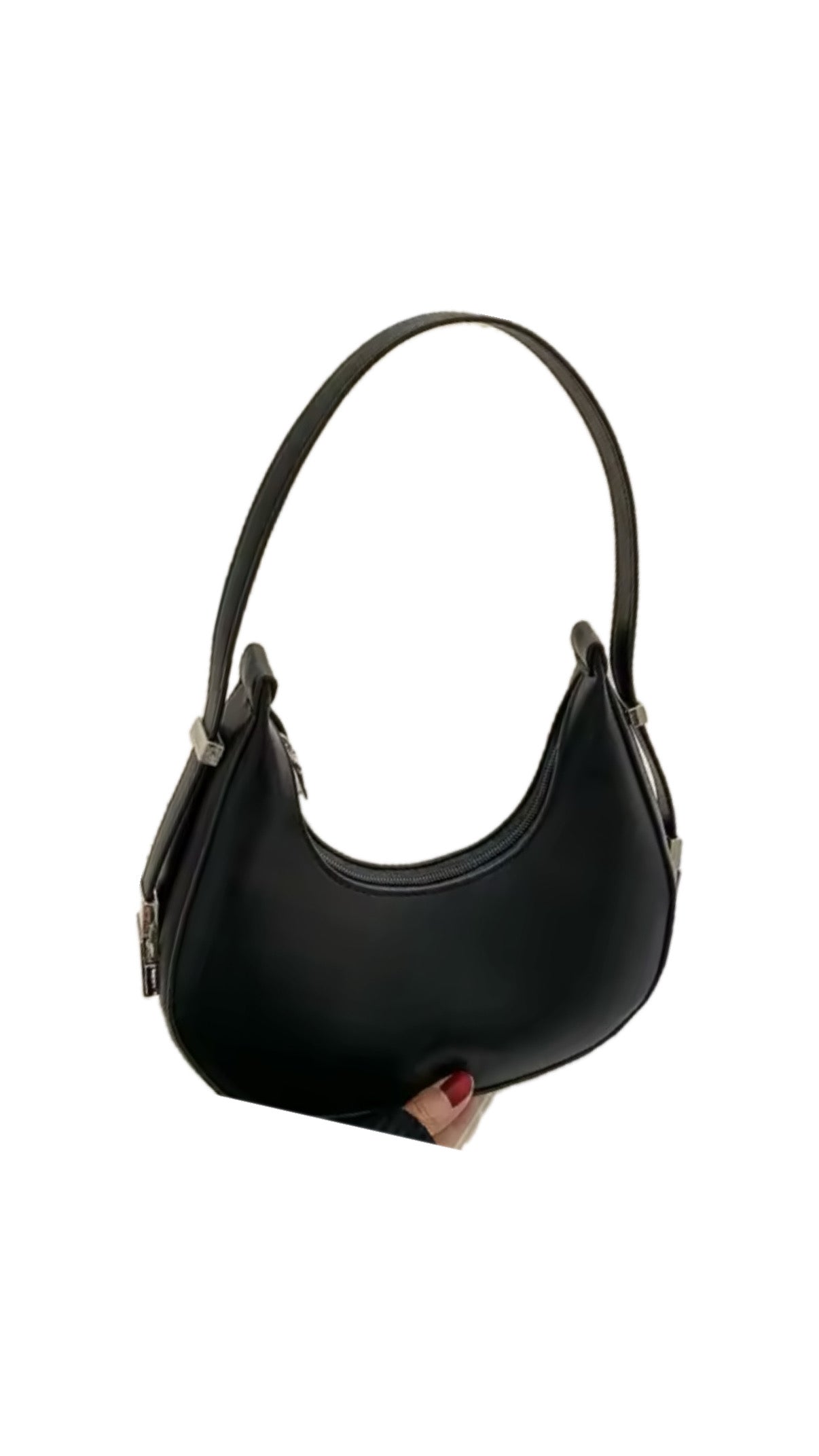 Black/White Shoulder Purse
