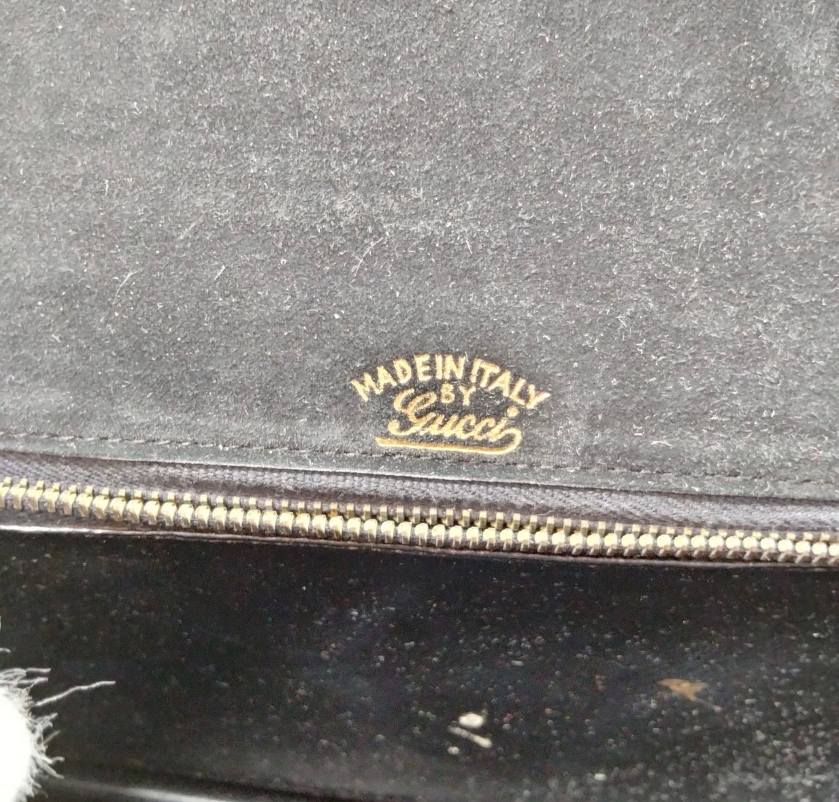 Vintage Gucci Sherry Line Black Leather Horsebit Shoulder Bag Made in Italy