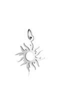 Silver Empty Sun Charm