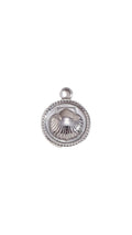 Silver Shell Plate Charm