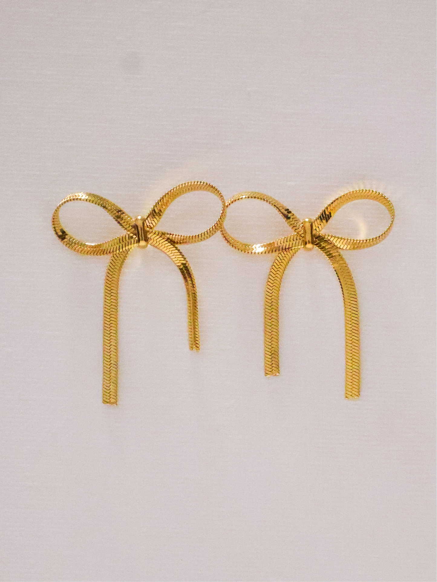 Gold Dainty Bow Earring