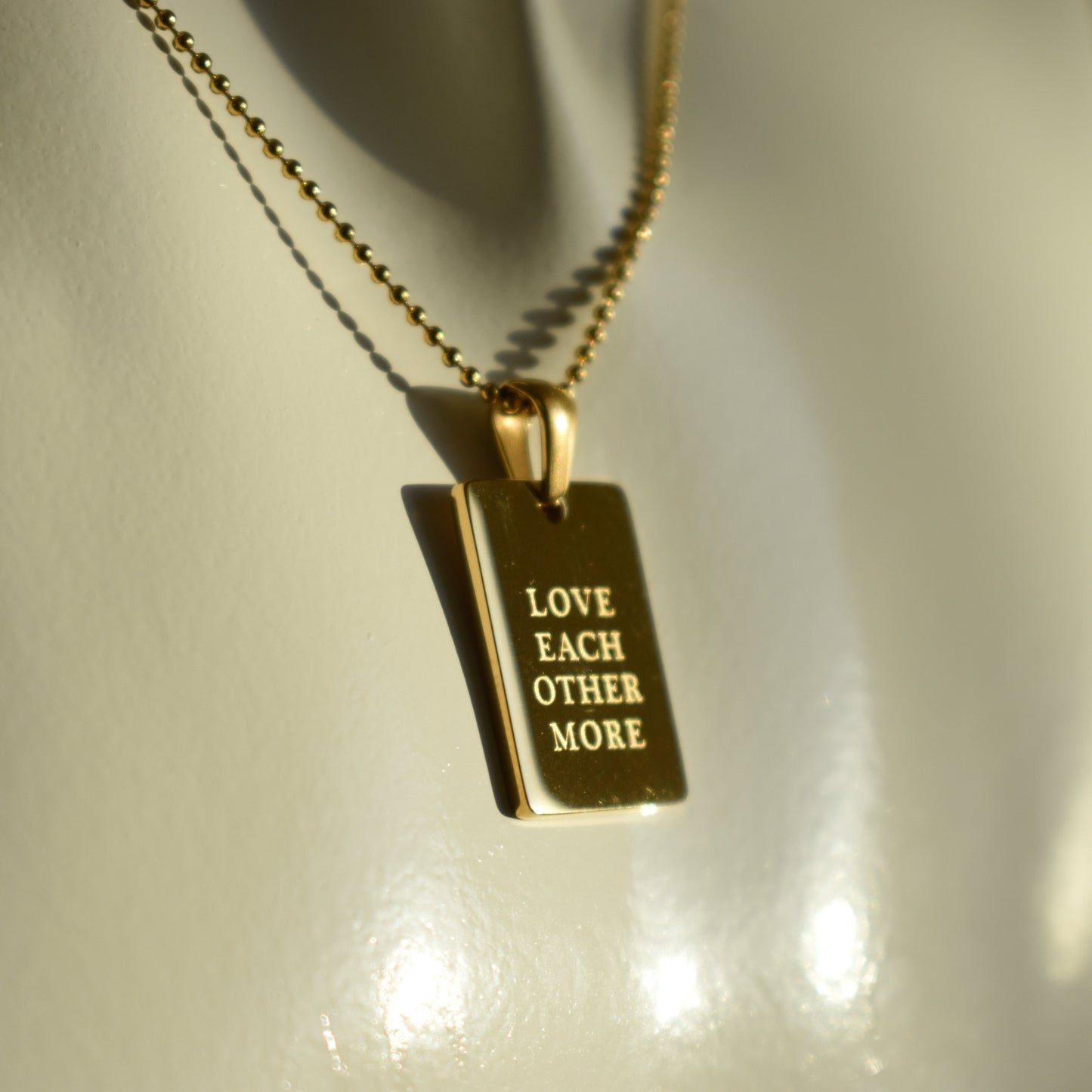 Gold Quote Necklace