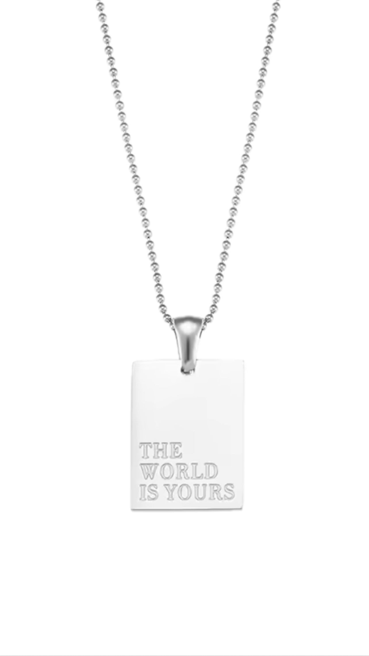 Silver Quote Necklace