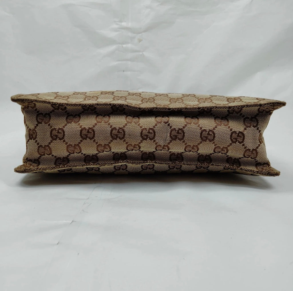 Authentic Vintage Gucci GG Canvas Shoulder Bag – Brown & Beige