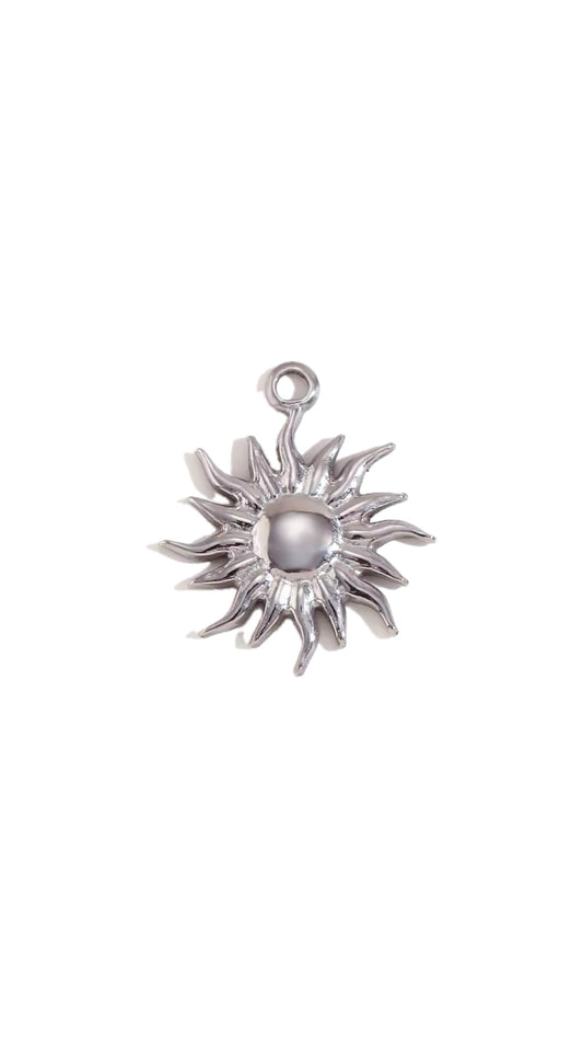 Silver Sun Charm