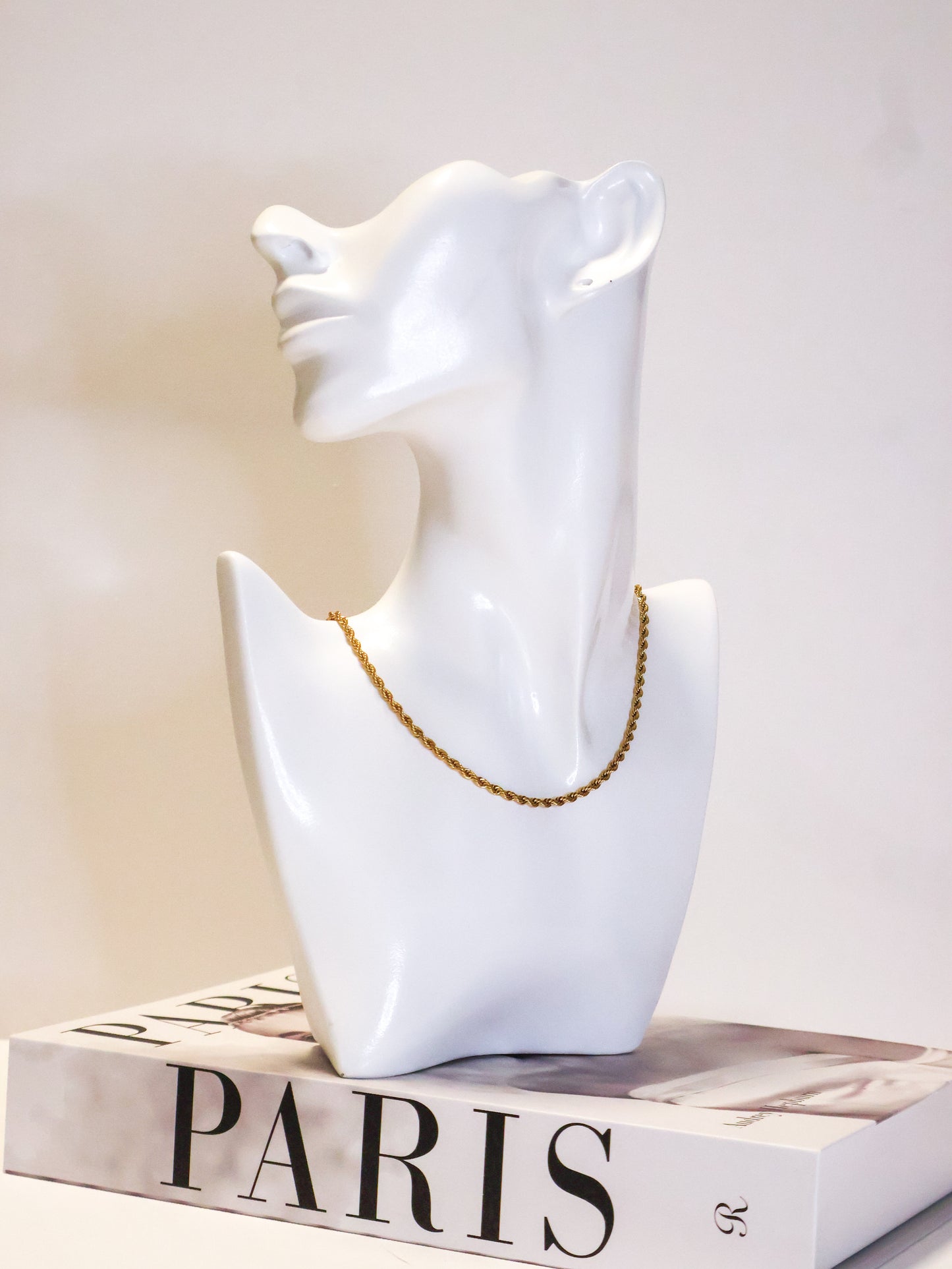 Gold Rope Chain Necklace