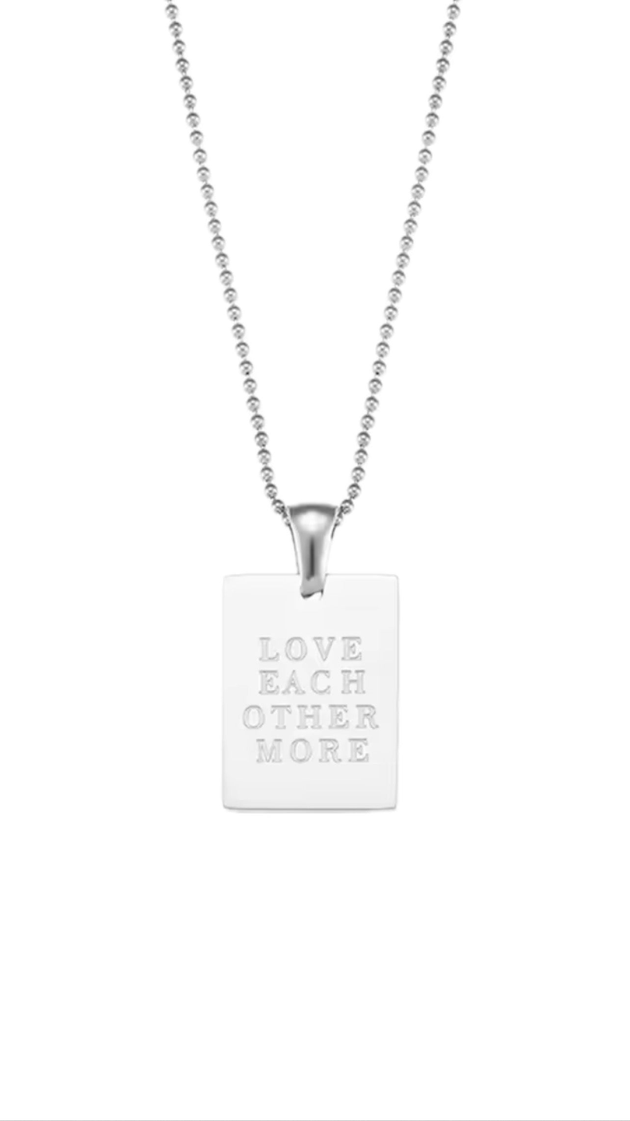 Silver Quote Necklace