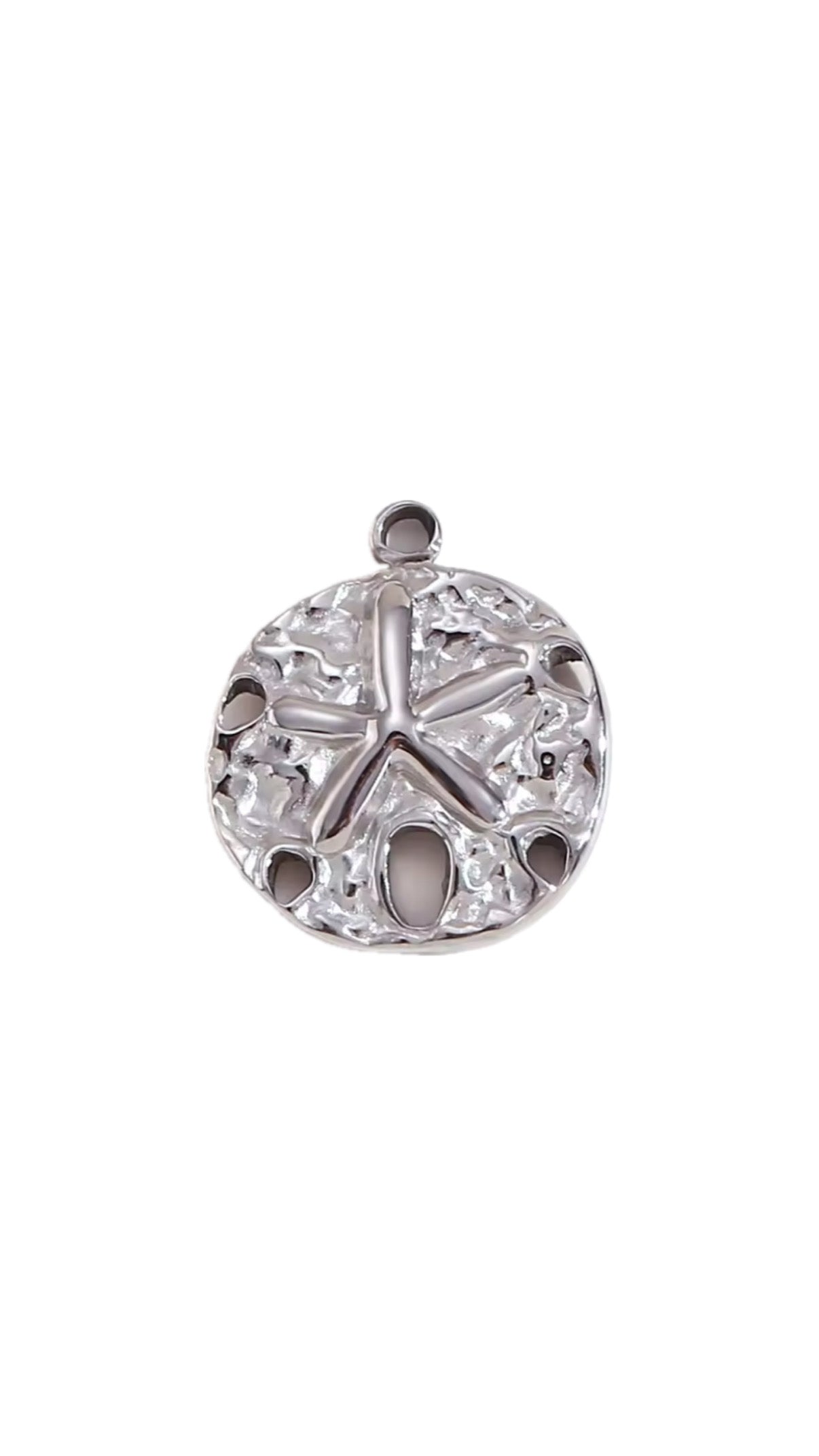 Silver Starfish Plate Charm