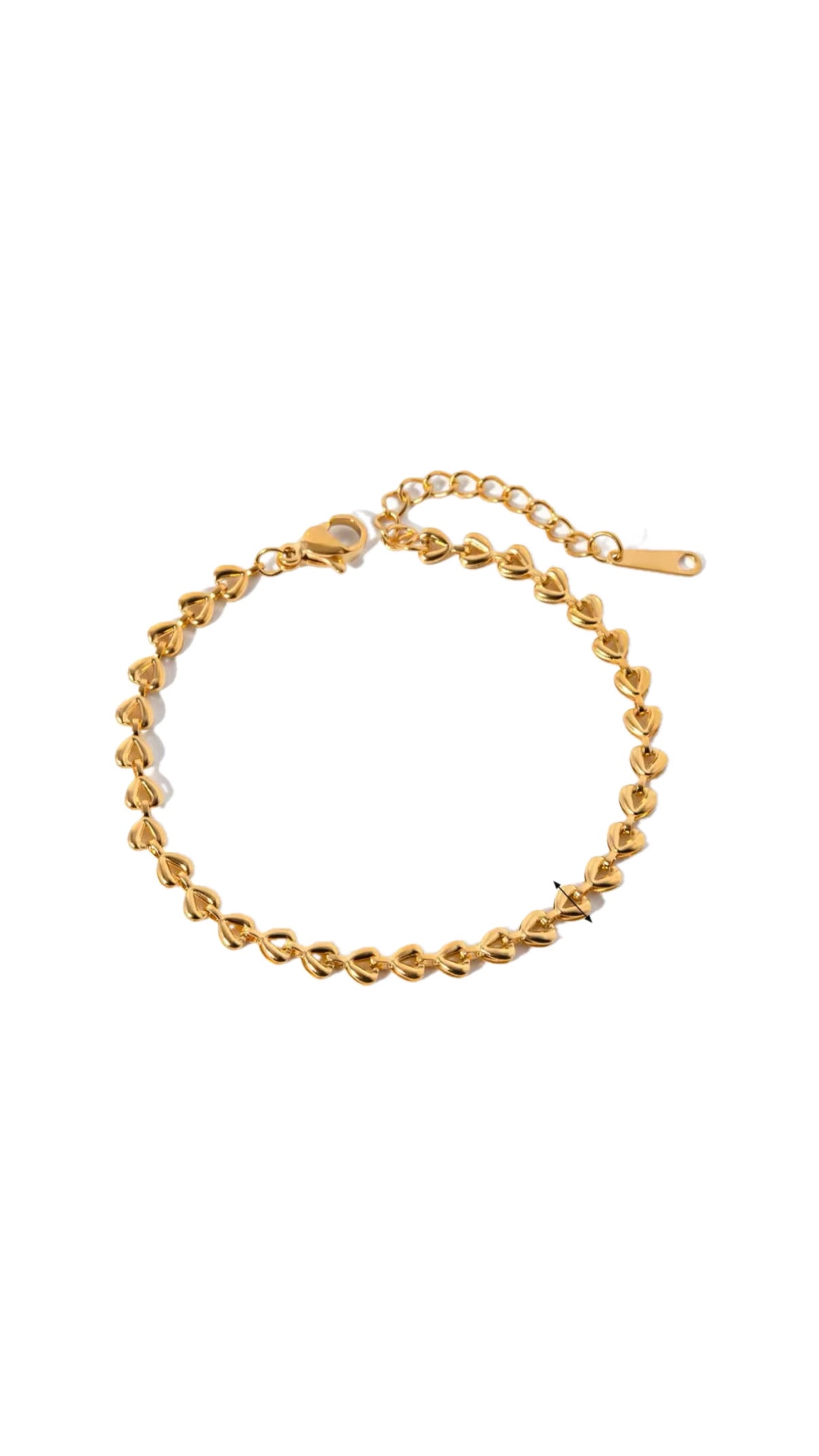 Heart Chain Bracelet
