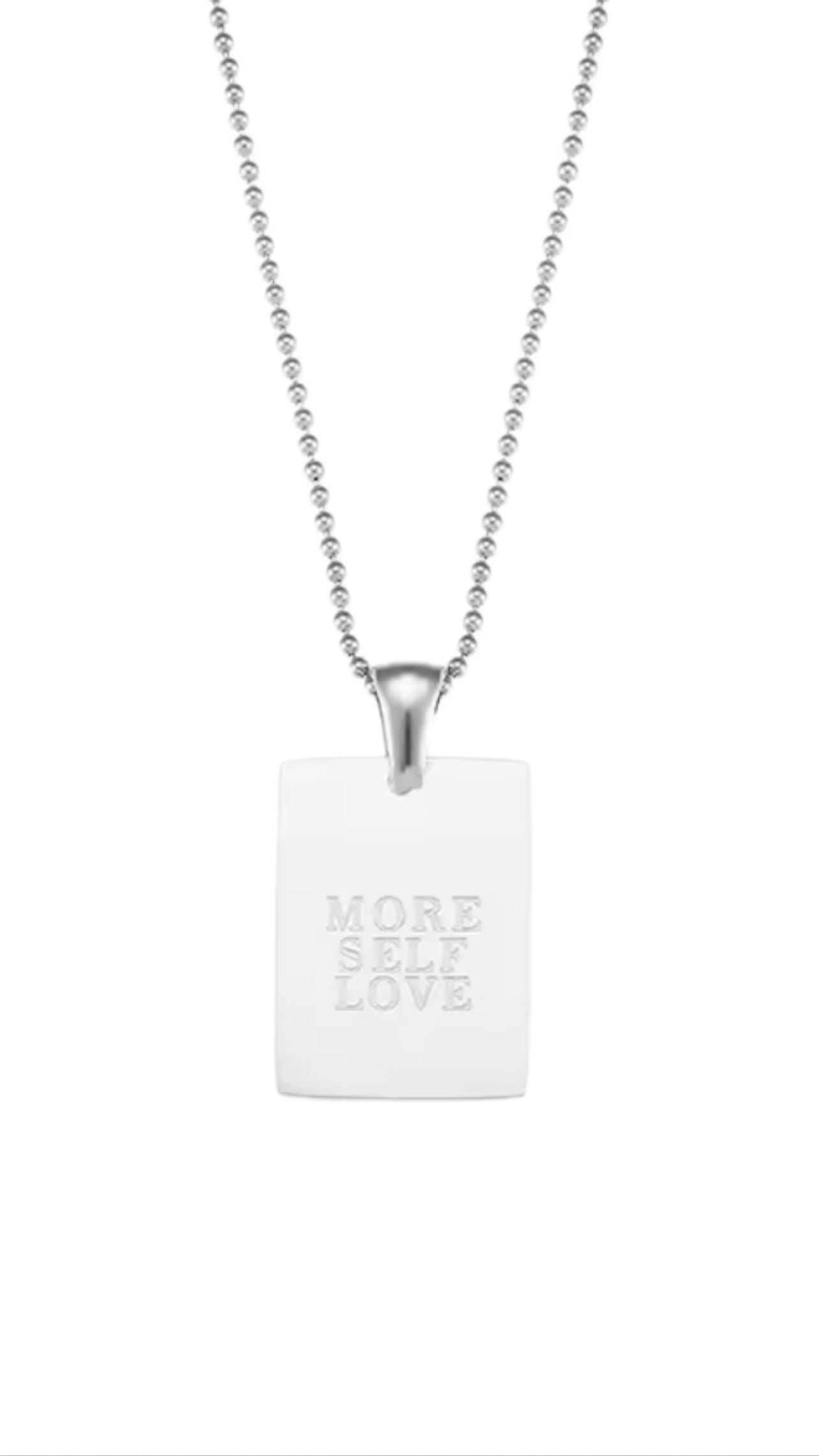 Silver Quote Necklace