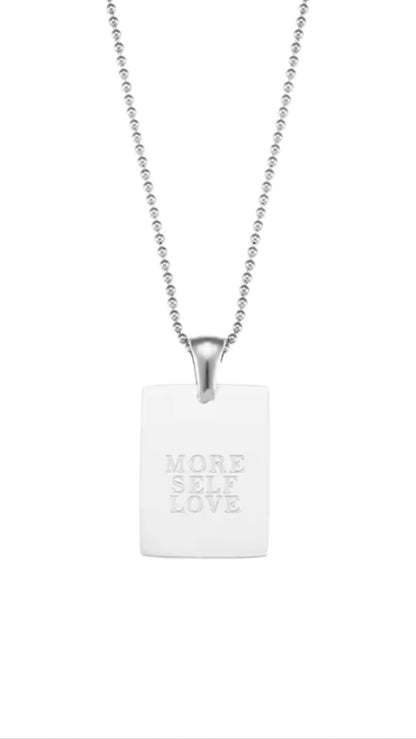 Silver Quote Necklace