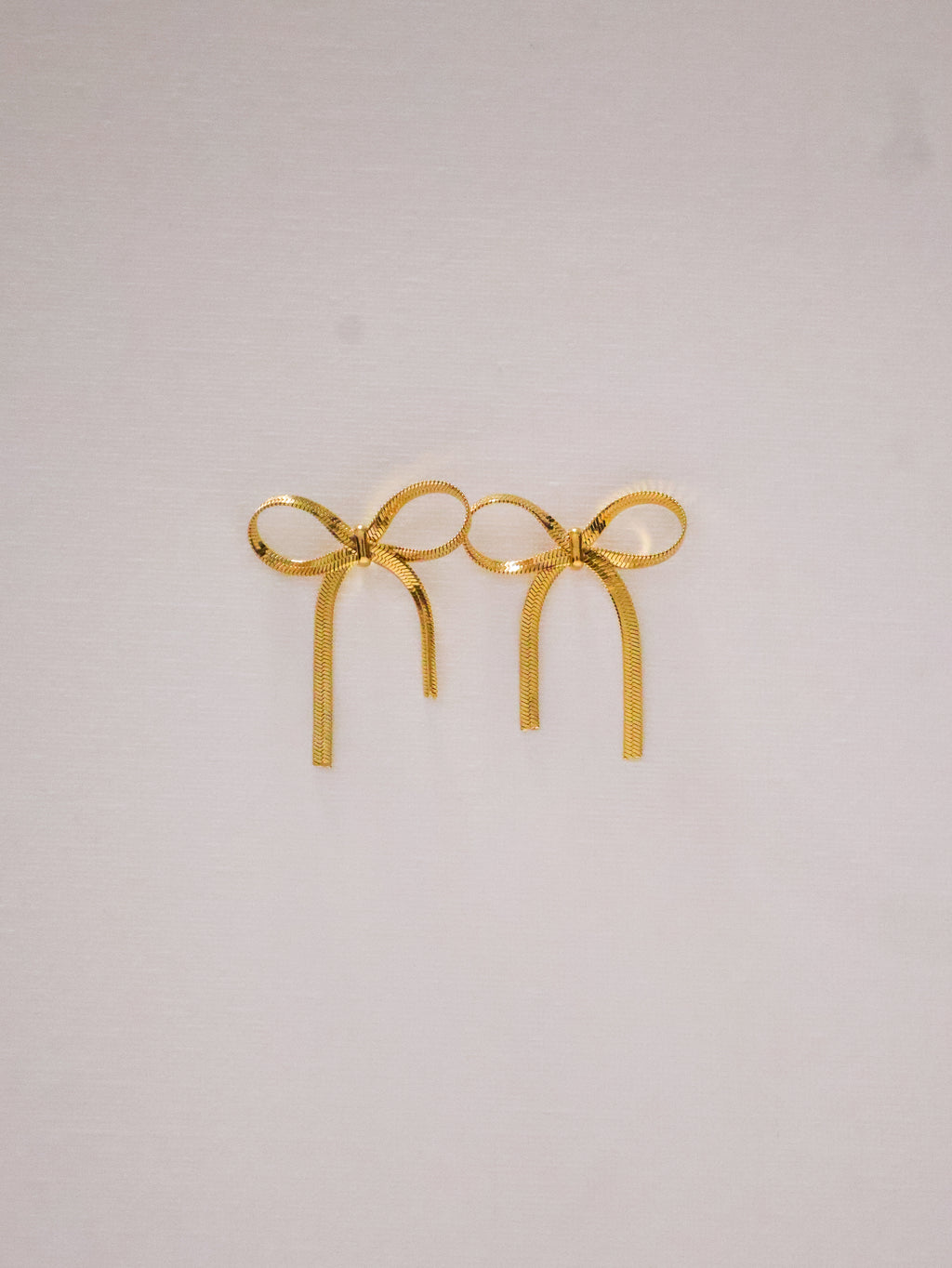 Gold Dainty Bow Earring