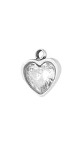 Silver Shine Heart Charm