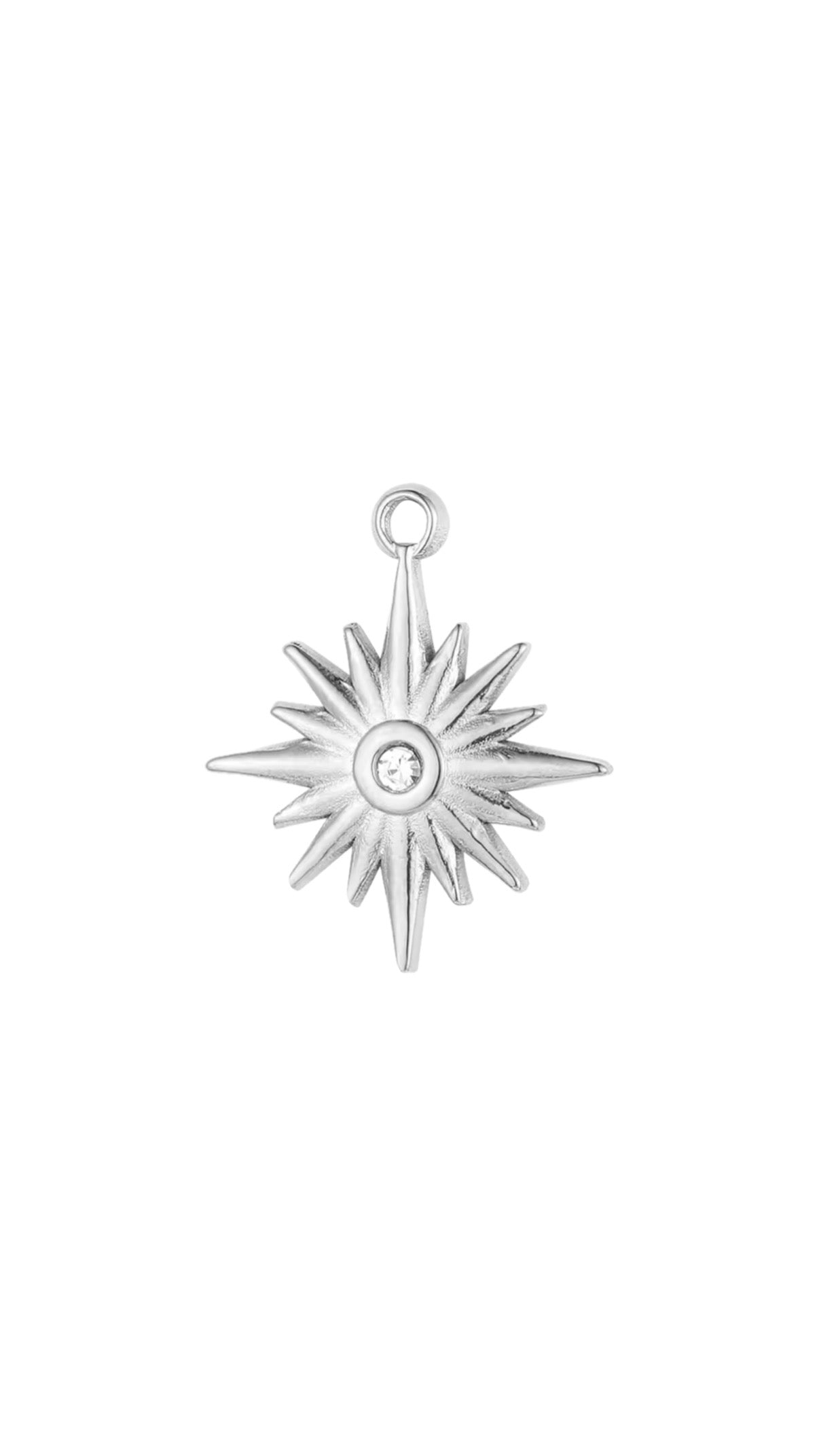 Silver North Star Charm