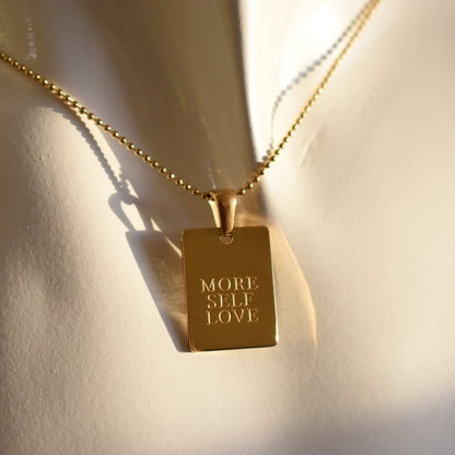 Gold Quote Necklace