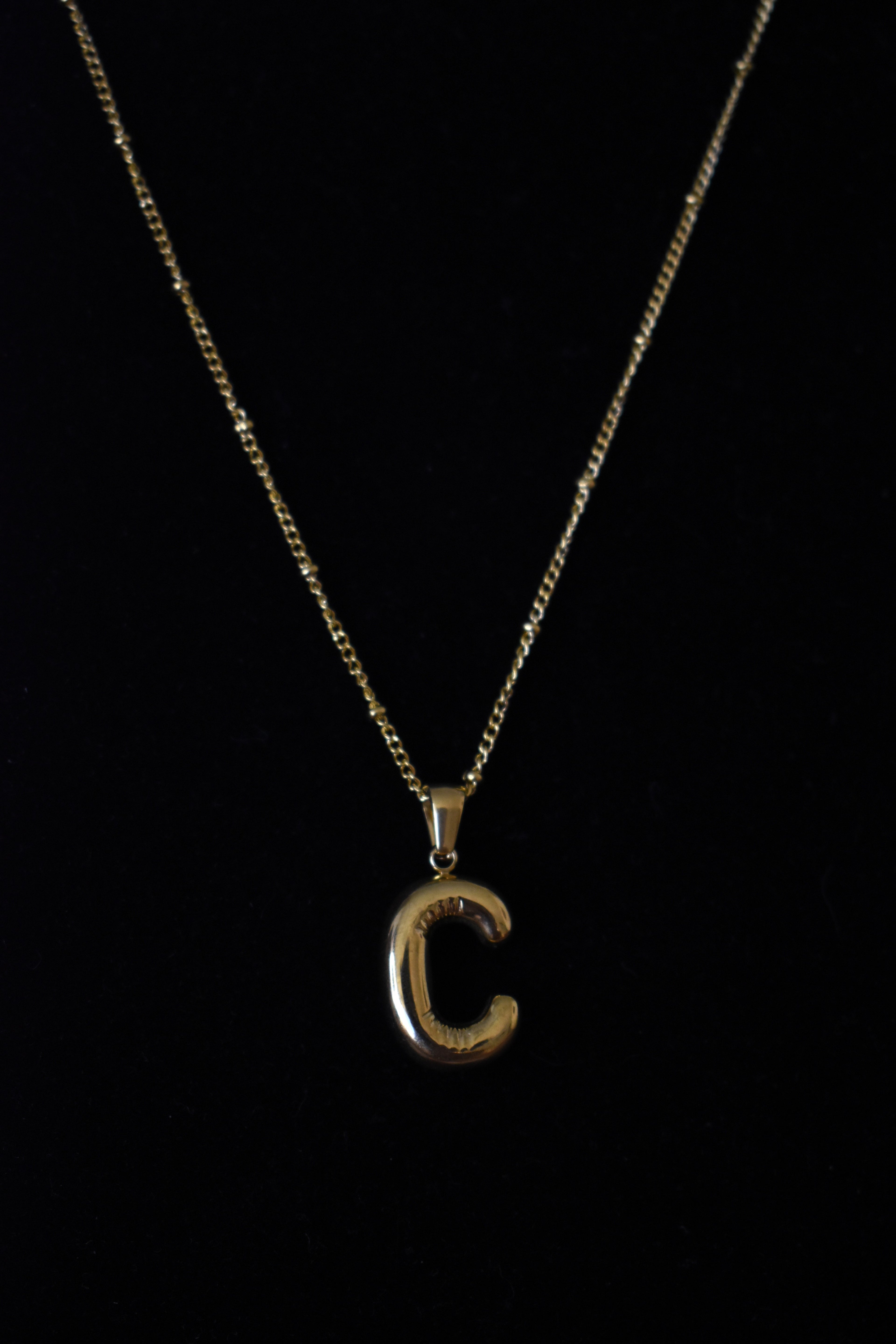 Bubble Letter Necklace