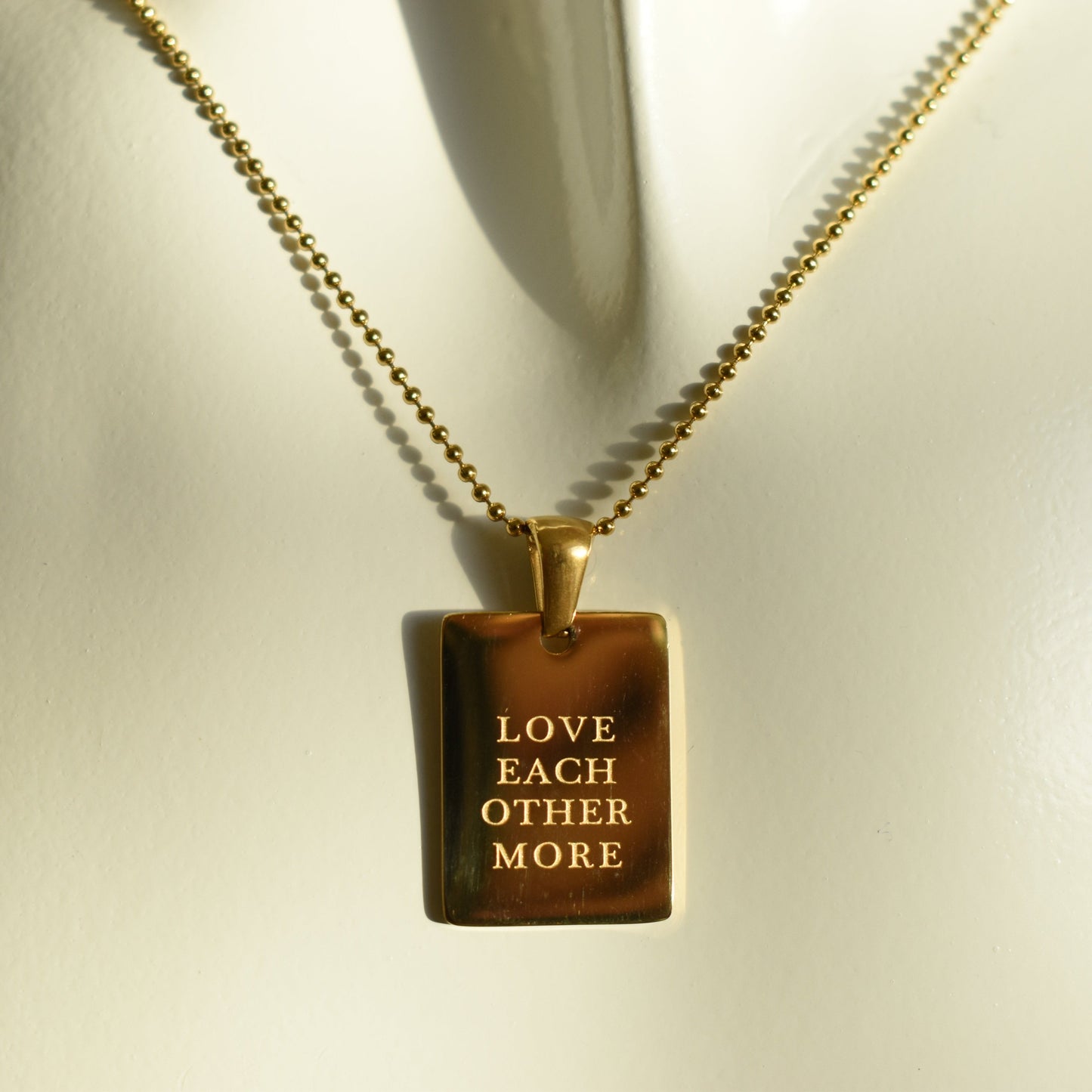 Gold Quote Necklace