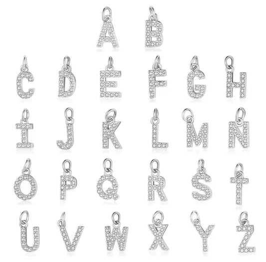 Silver Letter Charm