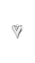 Silver Long Bubble Heart