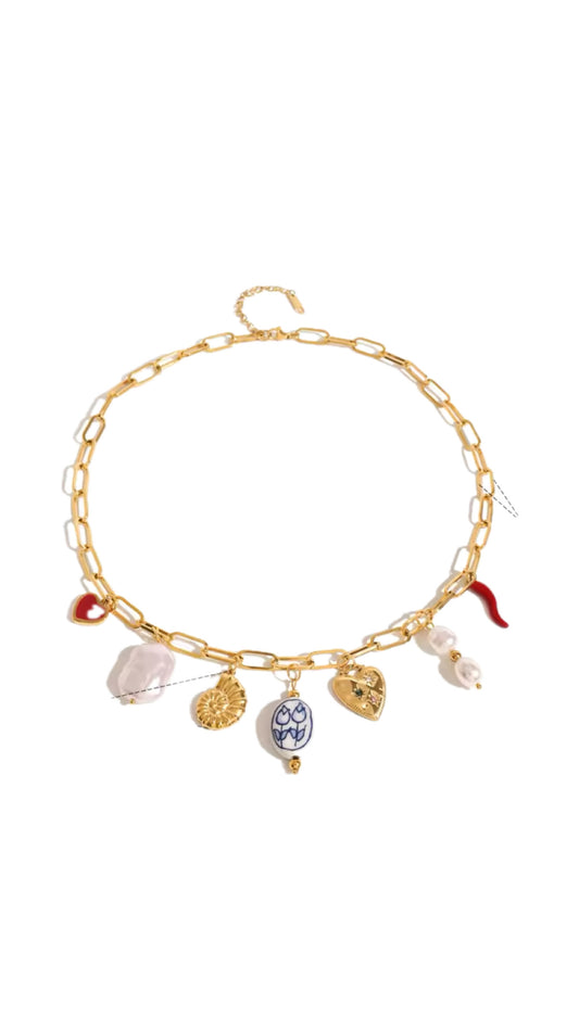 Iris Charm Necklace