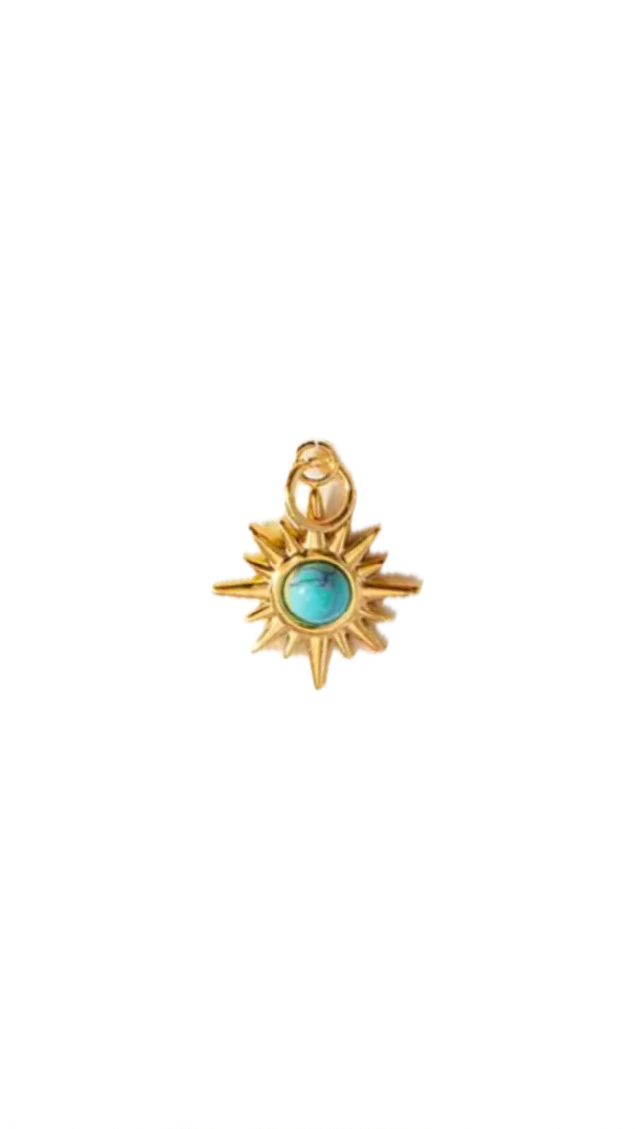 Turquoise Star Charm