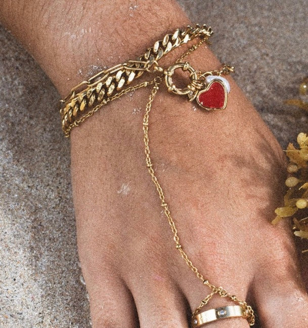 Cuban Link Bracelet Gold & Silver