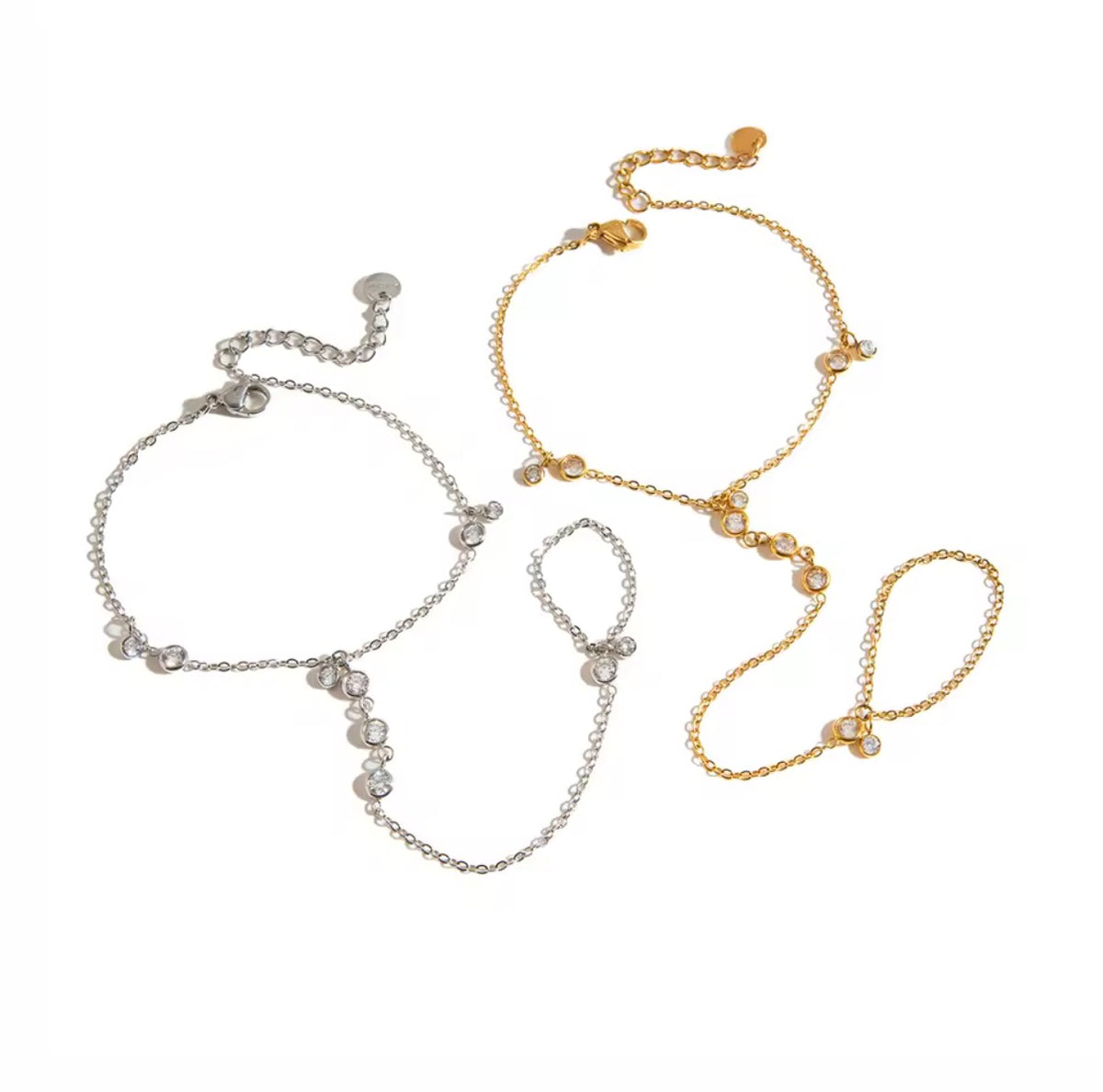 Silver Annie Hand Chain
