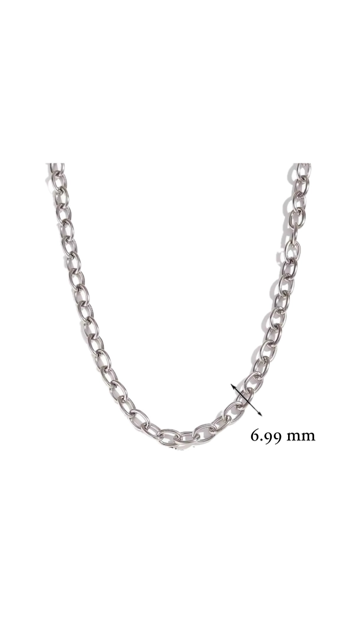 Silver Charm Necklace Chain Options