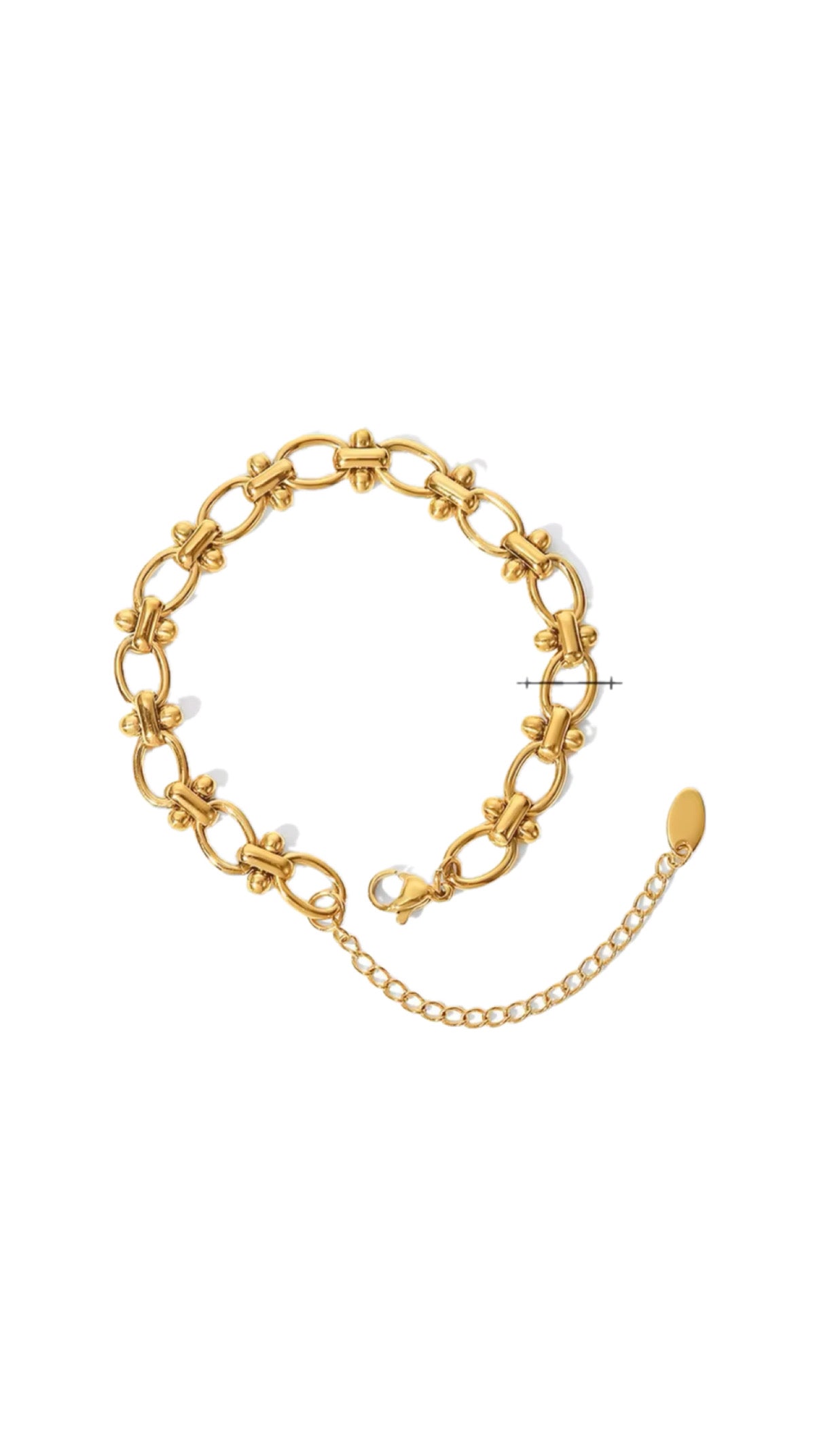 Knotted Paperclip Charm Bracelet