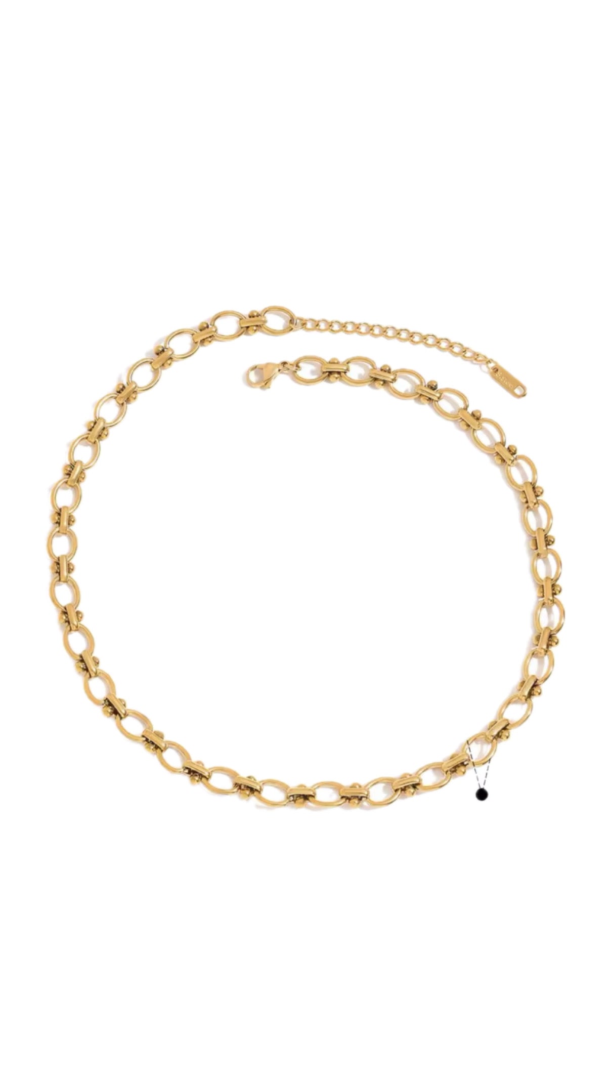 Knotted Paperclip Necklace