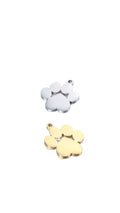 Dog Paw Charm Gold or Silver