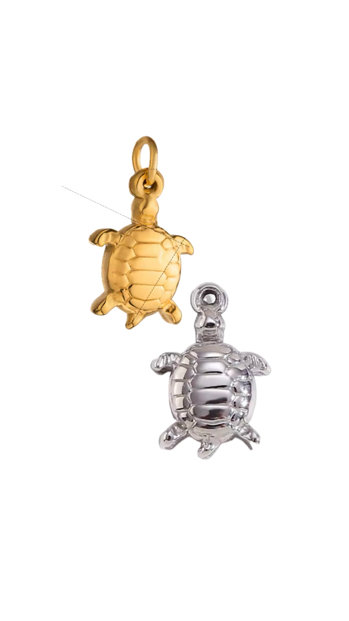Turtle Charm Gold or Silver