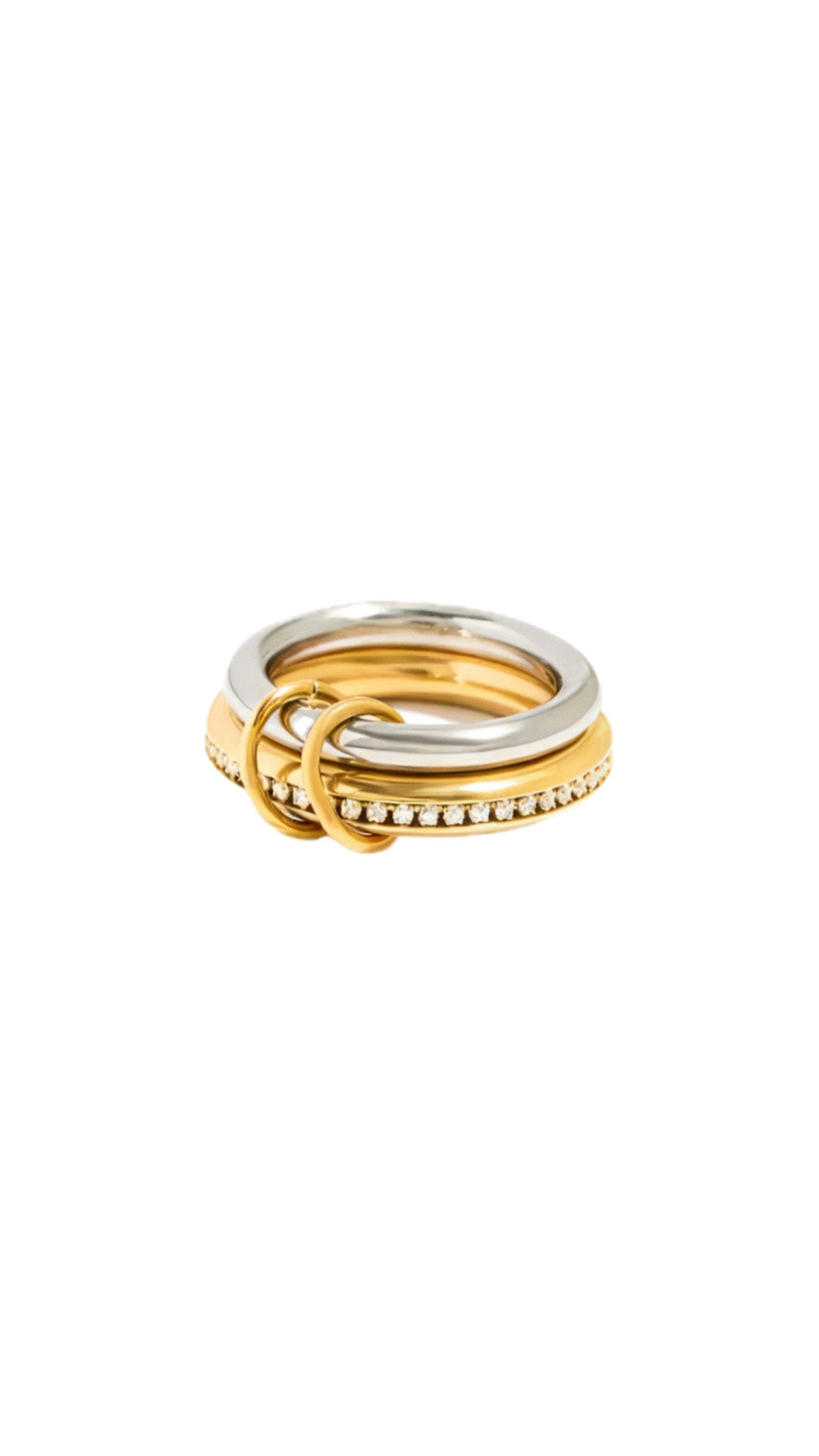 Stacked Shine Dual Ring