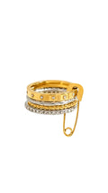 Stacked Paperclip Ring