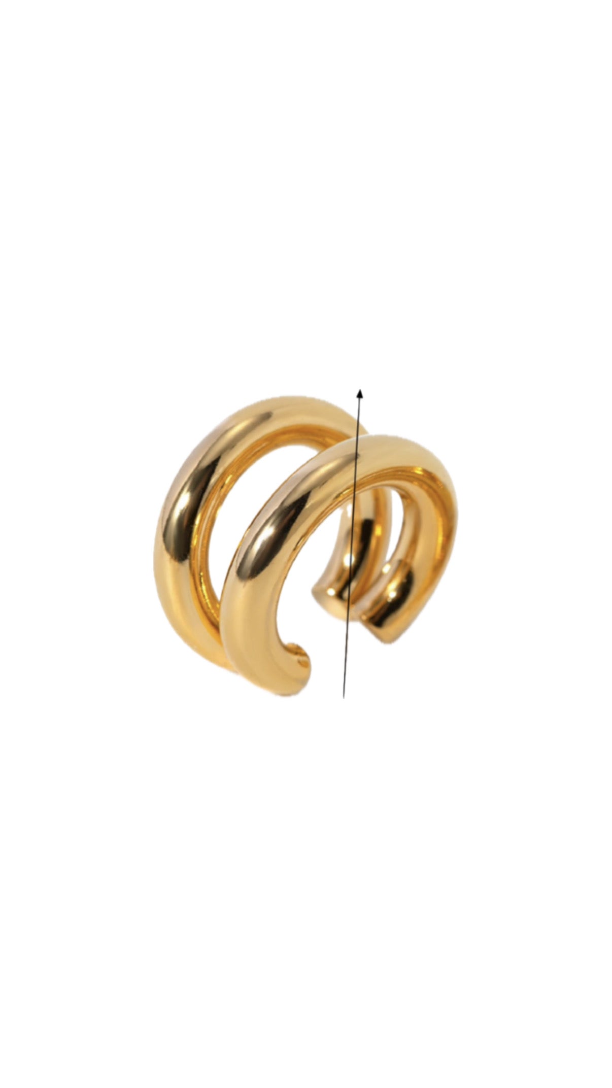 Gold Double Ear Cuff