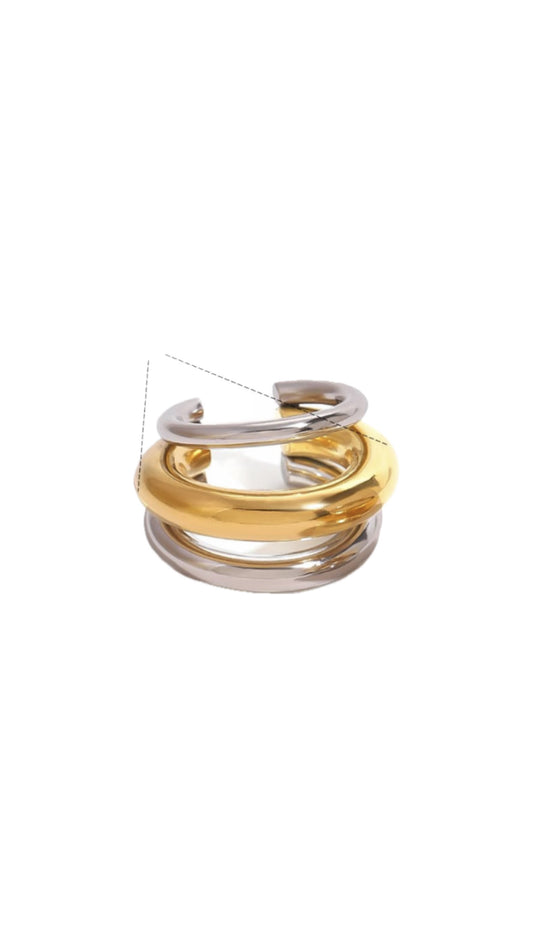 Dual-tone Triple Ear Cuff