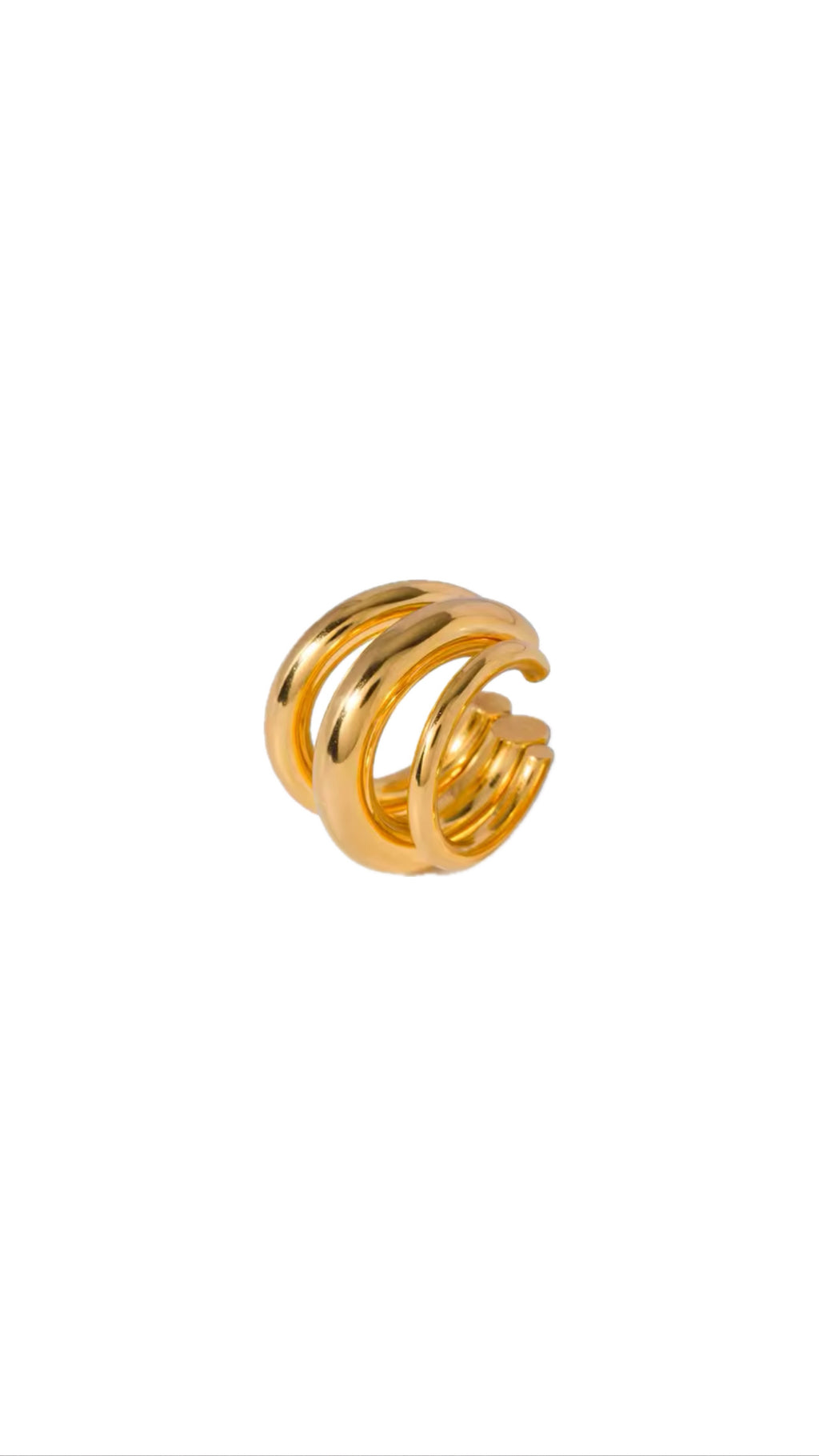 Gold Triple Ear Cuff