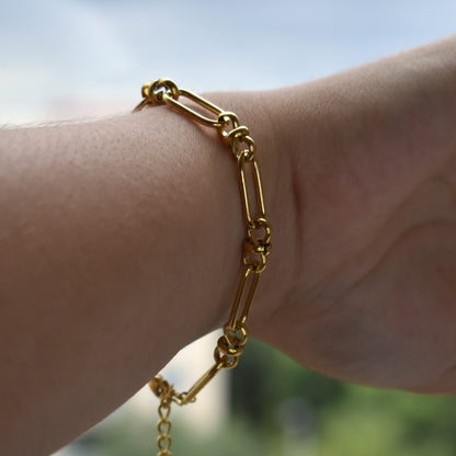 Knotted Paper Clip Bracelet